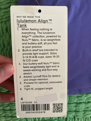 Purple Tank Lululemon tank thumbnail 4