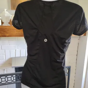 Marmot Aero Short Sleeve Black Running Hiking Activewear Shirt thumbnail 3