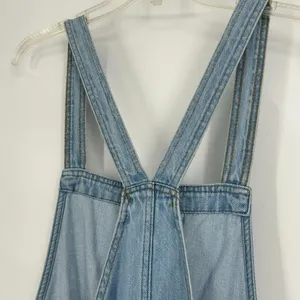 Universal Threads Denim Overall Dress Jumper Light Wash Pockets Sleeveless Sz XL thumbnail 7