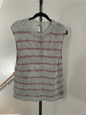 Free People Wave After Wave Sweater Tank Size Medium thumbnail 2