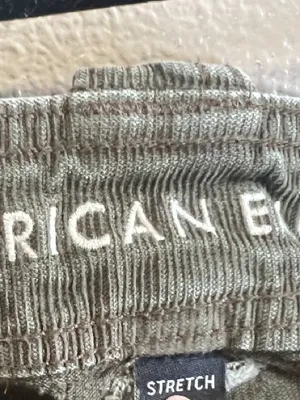 American eagle Olive Green Mini Skirt‎ summer size 8 stretch thumbnail 5