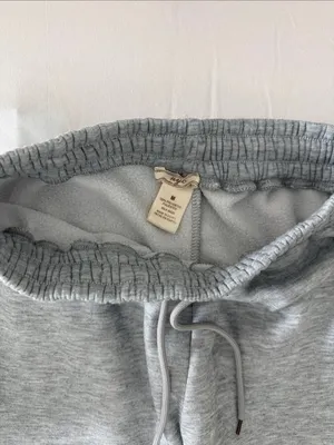 NYC Heather Gray Sherpa-Lined Zip Jacket and Joggers Sz M thumbnail 7