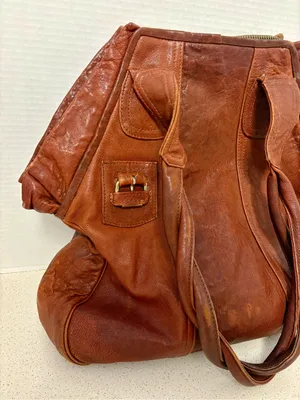 Vintage Gustto Leather Hobo Slouchy Shoulder Bag thumbnail 2