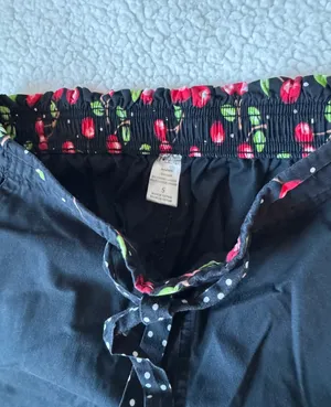 Cherry Cargo Pants Black thumbnail 3