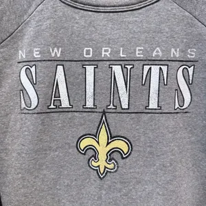 NFL Team Apparel New Orleans Saints‎ Womens XL Pullover Crew Neck Sweatshirt NWT thumbnail 2