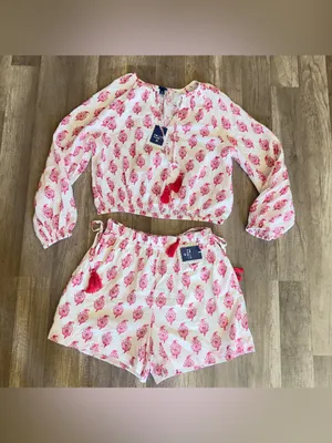 Roller Rabbit x Target Bouquet Side-Tie Beach set Pull-On Shorts & Top thumbnail 7