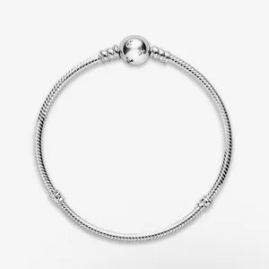 Pandora Disney Moments Sparkling Mickey Mouse & Snake Chain Bracelet thumbnail 2