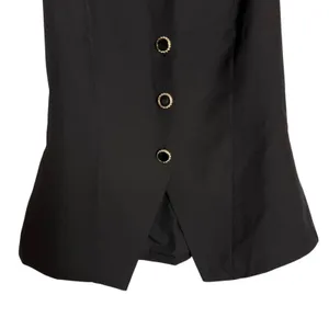 SNDYS Revolve Emiliana Black Button Front Tailored Sleeveless Vest Top Size XS thumbnail 4