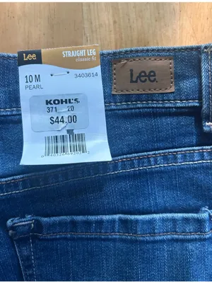 Lee Women's Straight Jeans Classic Fit Stretch Medium Wash 5-Pocket Mid-Rise 10m thumbnail 5