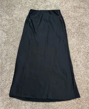 A New Day Satin Maxi Black Skirt thumbnail 1