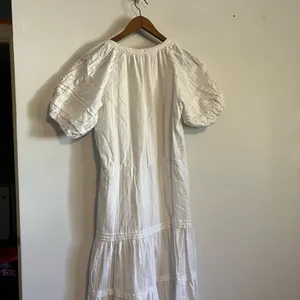 Betsey Johnson White Spectator Tiered Midi Dress Prairie Cottagecore Confetti thumbnail 11