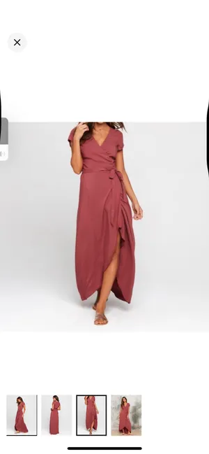 L space maxi wrap dress  thumbnail 4