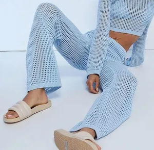 LA Hearts blue Crochet Pants thumbnail 1