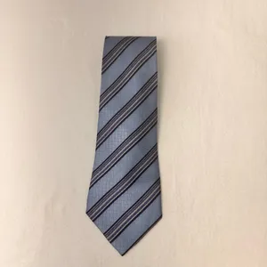 Vintage Rafael Men's Tie Blue Multicolor Stripes Silk Necktie Office Italy Class thumbnail 2