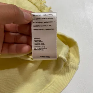 Maeve Anthropologie Size M Yellow Ruffle Ribbed Tank Top Coquette Y2K thumbnail 8