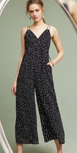 Anthropologie Maeve Finley Polka Dot Wide Leg Jumpsuit | Size 14 thumbnail 1