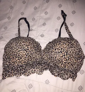 Vs Pink Cheetah Bralette Bra thumbnail 1