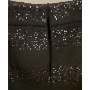 Sequin Skirt NWT Women Size 4 Black Lined Above Knee Party Ann Taylor Loft thumbnail 2
