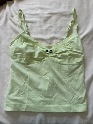 Free People Intimately | Light Green Spaghetti Strap Tank Top Cami | Small thumbnail 2