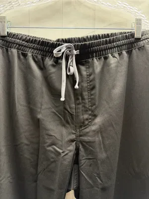 Grey's Anatomy NWT Black 5 Pocket Elastic Contrast Drawcord Scrub Pants Large thumbnail 2