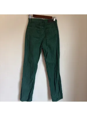 Pacsun Green Corduroy Dad Jeans High Rise Straight Leg Button Fly Size 26 thumbnail 7