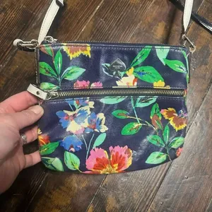 Kate Spade colorful floral roses small crossbody purse thumbnail 2