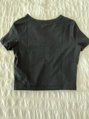 Target Black Cropped Tee thumbnail 3