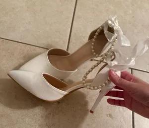 Pear heels White Size 8 thumbnail 1