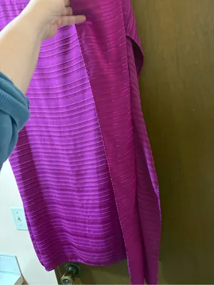 Anna Cate Fuchsia Textured Stripe Mini Dress thumbnail 6