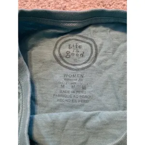 Life is‎ good blue long sleeve Christmas puppy medium thumbnail 2