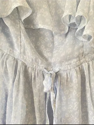 Abercrombie & Fitch Light Blue Floral Mini Dress thumbnail 6
