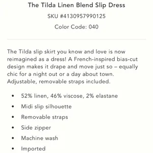 Anthropologie The Tilda Linen Blend Slip Dress thumbnail 5