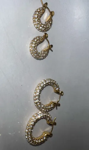 18k gold plated stainless steel small hoop earrings thumbnail 5