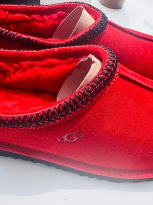 DEADSTOCK UGG Tasman II Slippers Kids 6/Womens 8 Strawberry Sorbet Samba Red♥️🔥 thumbnail 5