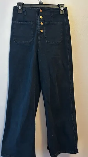 Entro Wide leg dark jeans thumbnail 1