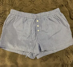 Gingham Shorts Blue Size M thumbnail 1