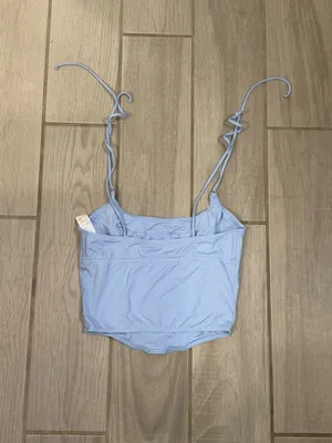 Gilly Hicks Light Blue croset Cami Tank size M thumbnail 4