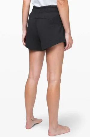 Lululemon Women’s Inner Glow Short 3” Modal Black Shorts Size 4 thumbnail 4