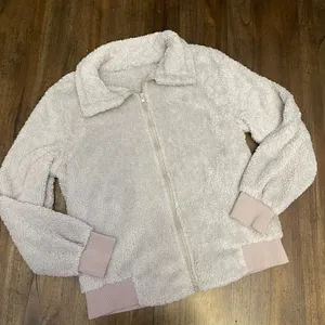 Fuzzy Teddy Jacket Gray Size L thumbnail 3