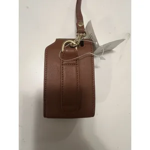Vintage Tan Leather Coach Flip Phone Belt Carry Case Wristlet NWT thumbnail 8