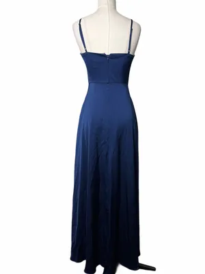 Aidan Maddox Blue Twisted Front Gown thumbnail 7