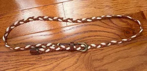 Brown braided belt Size onesize thumbnail 1