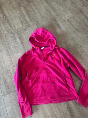 Gymshark Bright Pink Half-Zip Hooded Fleece thumbnail 7