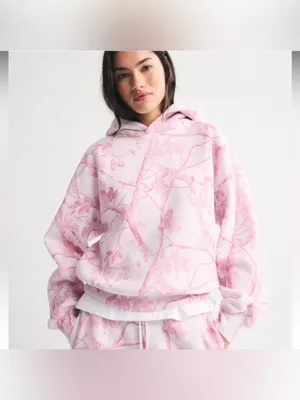 Abercrombie & Fitch Sunday Hoodie - Pink Camo thumbnail 3