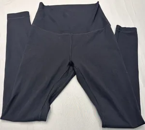 HeyNuts High Waisted Yoga Leggings Womens Small Black Size 4-6 EUC thumbnail 1