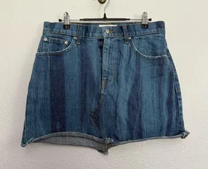 Derek Lam Denim Cleo Crossover Mini Skirt 30 thumbnail 2