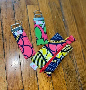Maria Papaya 3 Piece Colorful Accessory Set Pink thumbnail 1