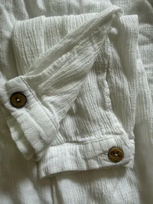 White Button Down Blouse thumbnail 6