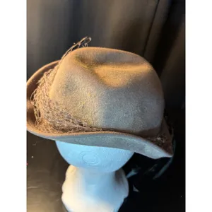 Vintage‎ Linda Jane Hollywood Styles Felt Hat Henry Pollak Ferry Felt Taupe 22 thumbnail 2
