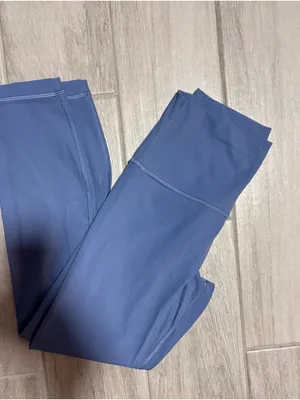 Lululemon Align‎ High Rise Ribbed Pant 25” Oasis Blue size 6 thumbnail 4